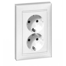 LEGRAND Valena 2x2P+F dugalj gyermekvédelemmel fehér villanyszerelés