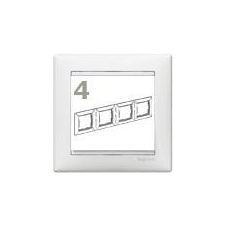 LEGRAND Valena 4-es keret fehér vízszintes/függőleges villanyszerelés
