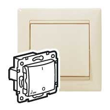 Legrand Valena 774192 vízmentes kétpólusú kapcsoló (102), elefántcsont burkolattal keret nélkül, süllyesztett, (IP44) 10A 250V (Legrand 774192) villanyszerelés