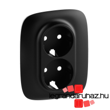 LEGRAND Valena Allure 2x2P+F aljzat monobloc burkolat + kerettel, Fekete 754958 villanyszerelés
