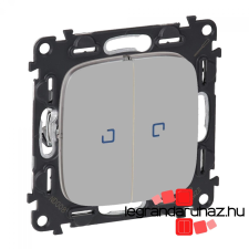 LEGRAND Valena Allure csillárkapcsoló jelzőfénnyel 10 AX alumínium, AA752005J világítási kellék