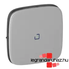 LEGRAND Valena Allure Egypólusú kapcsoló burkolat jelzőfénnyel Alumínium 755087 villanyszerelés