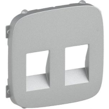 LEGRAND Valena Allure Kettős Hangszóróaljzat Burkolat, Alumínium 755377-Legrand villanyszerelés