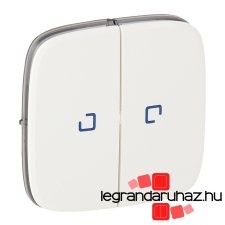 LEGRAND Valena Allure Kettős kapcsoló burkolat, fényjelzős, Fehér 755225 villanyszerelés
