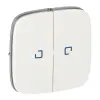 LEGRAND Valena Allure Kettős Kapcsoló Burkolat, Fj, Fehér 755225-Legrand