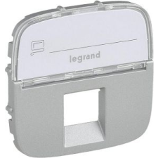 LEGRAND Valena Allure RJ11/RJ45 aljzat burkolat címketartóval, Alumínium , 755477 villanyszerelés