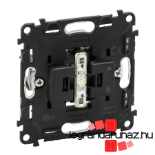 LEGRAND Valena InMatic váltóérintkezős nyomó mechanizmus jelzőfénnyel 12 V 752013 villanyszerelés
