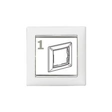 LEGRAND Valena-keret fehér-ezüst, (1-es) villanyszerelés