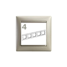 LEGRAND Valena-keret kagylóhéj, univerzális, (4-es) villanyszerelés