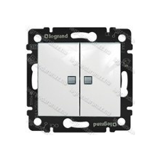 LEGRAND Valena kettős váltókapcsoló jelzőfénnyel, fehér 774212 villanyszerelés