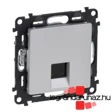 LEGRAND Valena Life 1xRJ45 Cat. 5e FTP csatlakozóaljzat alumínium 753353 villanyszerelés