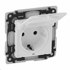 LEGRAND Valena Life 2P+F csatlakozóaljzat gyermekvédelemmel IP44 fehér (753119) (753119) villanyszerelés