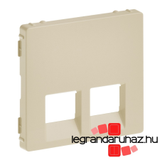 LEGRAND Valena Life 2xRJ45/RJ11 csatlakozóaljzat burkolat elefántcsont 755421 villanyszerelés