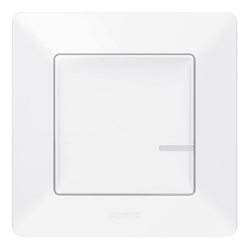 LEGRAND Valena Life NETATMO kapcsoló - vezetéknélküli, egypólosú, fehér (CR2032 gombelemmel, 752185) gombelem