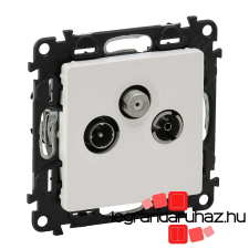 LEGRAND Valena Life TV-Rádió-SAT aljzat, csillagpontos, 1,5 dB fehér 753152 villanyszerelés