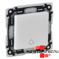 LEGRAND Valena Life váltóérintkezős nyomó csengőjellel, IP44 fehér 752175 villanyszerelés