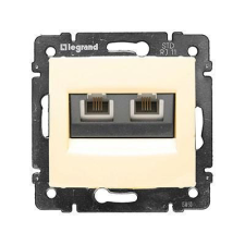 LEGRAND VALENA TEL.2xRJ11 4P+FEDÉL E.CSONT villanyszerelés