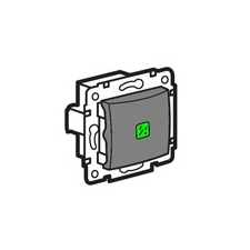 LEGRAND Valena váltókapcsoló jelzőfény (250V~/16AX) alumínium villanyszerelés