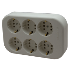 LEGRAND VEZETÉK NÉLKÜLI ELOSZTÓ FÖLDELT HATOS CSATLAKOZÓ ALJZAT 100X150X40 villanyszerelés