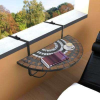  Lehajtható balkon asztal- barna