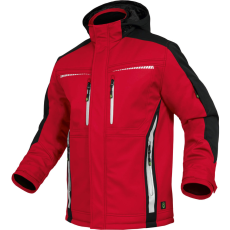 Leib Flex Piros/Fekete Hőtükrös Téli Softshell Kabát - 2XL