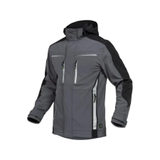 LEIBWACHTER LEIB FLEX átmeneti softshell kabát szürke-fekete -2XL() munkaruha