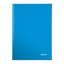 Leitz Beíró, A4, kockás, 80 lap, keményfedeles, LEITZ &quot;Wow&quot;, kék füzet