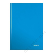 Leitz Beíró, A4, vonalas, 80 lap, keményfedeles, lakkfényű, LEITZ Wow, kék (E46251036) füzet