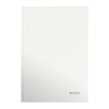 Leitz Beíró, A4, vonalas, 80 lap, keményfedeles, LEITZ &quot;Wow&quot;, fehér füzet