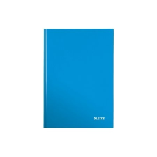Leitz Beíró, A5, vonalas, 80 lap, keményfedeles, lakkfényű, LEITZ &quot;Wow&quot;, kék füzet