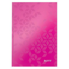 Leitz Beíró, A5, vonalas, 80 lap, keményfedeles, LEITZ "Wow", rózsaszín füzet