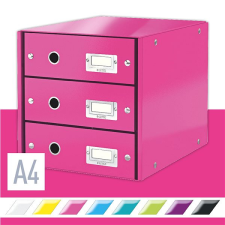 Leitz Click & Store WOW, 3-részes, rózsaszínű irattálca