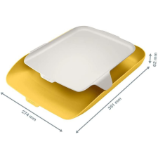 Leitz Cosy irattálca rendszerező tálcával meleg sárga (52590019) irattálca