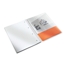 Leitz Esselte WOW irodai spirálfüzet A4 80 lapos vonalas kék 46370036 füzet