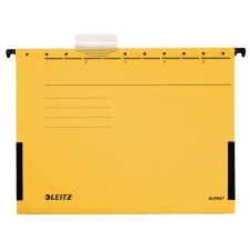 Leitz Függõmappa, oldalvédelemmel, karton, A4, LEITZ "Alpha", sárga irattartó