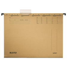 Leitz Függőmappa, karton, A4, LEITZ "Alpha Standard", natúr, 25db/cs mappa