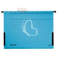 Leitz Függőmappa, oldalvédelemmel, karton, A4, LEITZ &quot;Alpha&quot;, kék kreatív papír