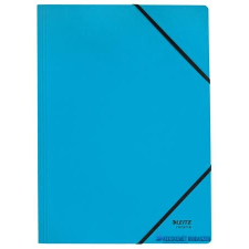 Leitz Gumis mappa, karton, A4, LEITZ "Recycle", kék mappa