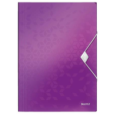 LEITZ Gumis mappa, PP, A4, LEITZ "Wow", lila mappa