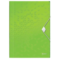 Leitz Gumis mappa, PP, A4, LEITZ &quot;Wow&quot;, zöld mappa