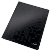 Leitz Gyorsfűző, laminált karton, A4, LEITZ "Wow", fekete
