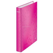 Leitz Gyűrűs könyv, 4 gyűrű, D alakú, 40 mm, A4 Maxi, karton, "Wow", rózsaszín (LEITZ_42420023) gyűrűskönyv