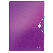 Leitz Harmonikamappa, A4, PP, 6 rekeszes, LEITZ "Wow", lila mappa