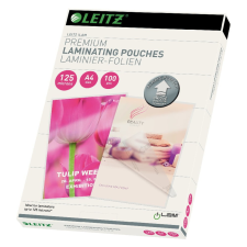Leitz Home Office 100 db lamináló fólia, A4, 125 mikron - Leitz lamináló fólia