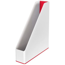 Leitz Iratpapucs, műanyag, 73 mm, kettős színhatású, LEITZ Wow, piros (E53621026) irattartó