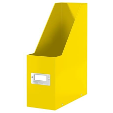 Leitz Iratpapucs, PP/karton, 95 mm, lakkfényű, LEITZ "Click&Store", sárga irattartó