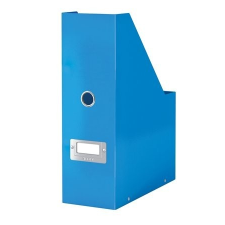 Leitz Iratpapucs, PP/karton, 95 mm, lakkfényű, LEITZ &quot;Click&amp;Store&quot;, kék irattartó