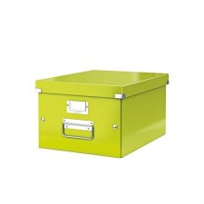 Leitz Irattároló doboz, A4, lakkfényű, LEITZ &quot;Click&amp;Store&quot;, zöld bútor