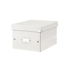 Leitz Irattároló doboz, A5, lakkfényű, LEITZ &quot;Click&amp;Store&quot;, fehér irattartó