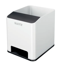 Leitz írószertartó műanyag leitz wow 2 rekeszes fehér/fekete írószertartó
